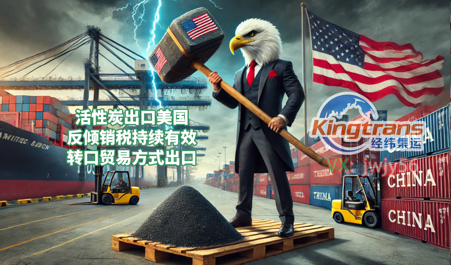 活性炭出口美国转口贸易